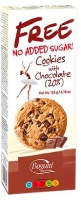 Ciasteczka z 20 % czekolady bez cukru 135g - Bogutti-2919