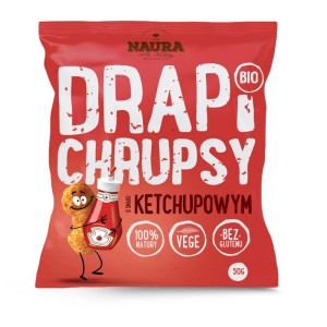 Chrupki o smaku ketchupowym BIO 50g - Naura