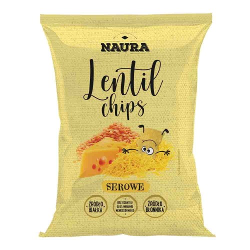 Chrupki z soczewicy Ser Cheddar 70g - Naura-3006