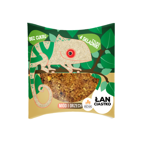 Ciastko ŁAN miodowo-orzechowe bez cukru 40g - Irenki-3012