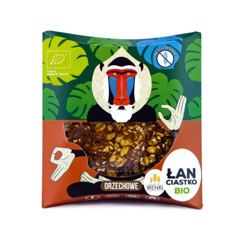 Ciastko Łan z masłem orzechowym BIO 40g - Irenki-3036