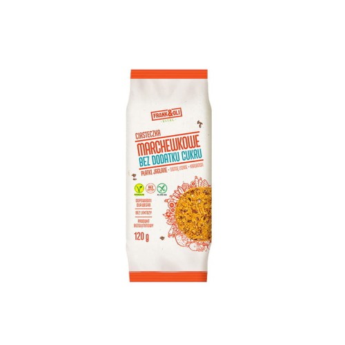 Ciastka marchewkowe bezglutenowe z kardamonem bez cukru 120g - Frank&amp;Oil-3035