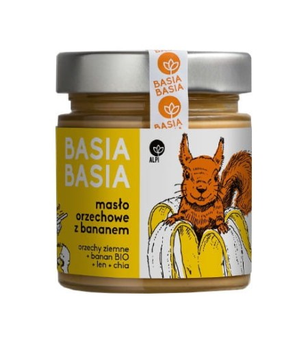 Krem orzechowy z bananem 210 g Basia Basia - Alpi-3040
