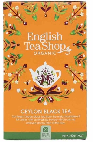 Herbata czarna cejlońska (20x2,25) BIO 45g - English Tea Shop-3136