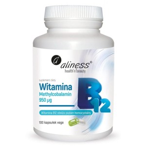 Witamina B12 (METYLOKOBALAMINA), 100 KAPSUŁEK - Aliness