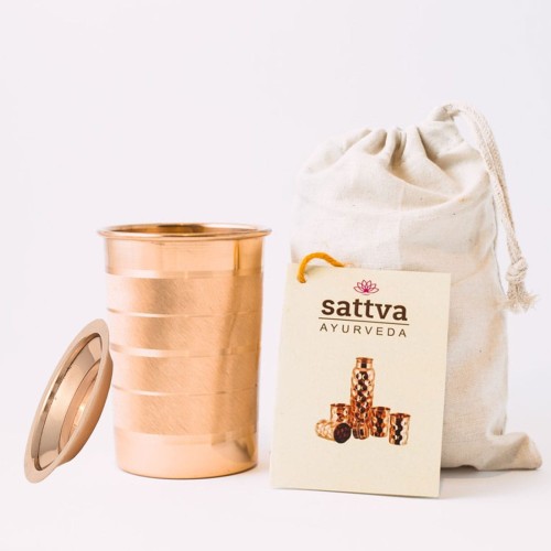 Szklankamiedziana w pasy 350ml - Sattva -3234