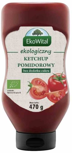 Ketchup bez dodatku cukru BIO 470 g - Ekowital-3255