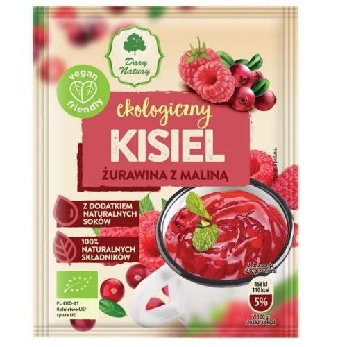 Kisiel Żurawina z maliną BIO 30g - Dary Natury-3275