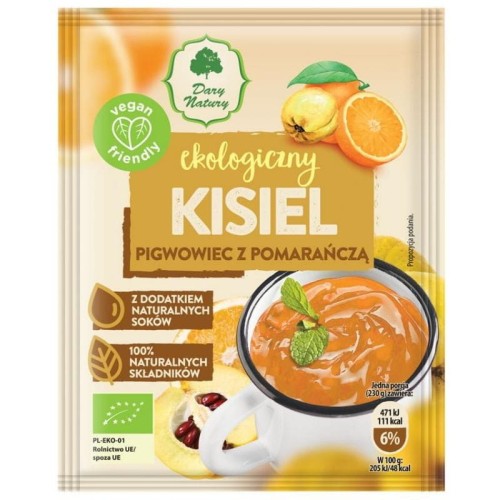 Kisiel Pigwowiec z Pomarańczą BIO 30g - Dary Natury-3274