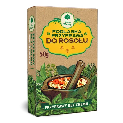 Podlaska przyprawa do rosołu (kartonik) 50g - Dary Natury-3316