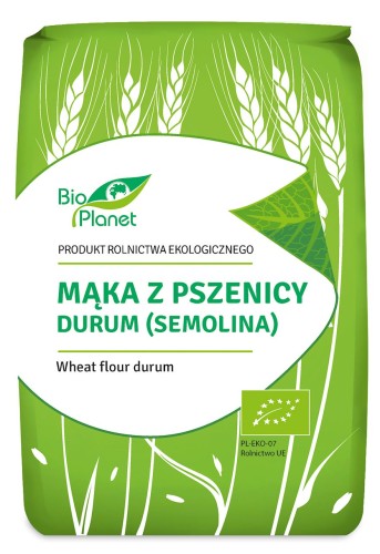 Mąka z pszenicy durum (semolina) BIO 1kg - Bio Planet-3328