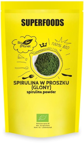Spirulina w proszku (glony) BIO 200g - Bio Planet-3337