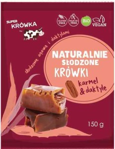 Krówki słodzone Agawą & Daktylem B/C BIO 150g - Super Krówka