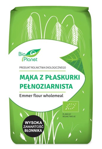 Mąka z płaskurki pełnoziarnista BIO 500g - Bio Planet-3419