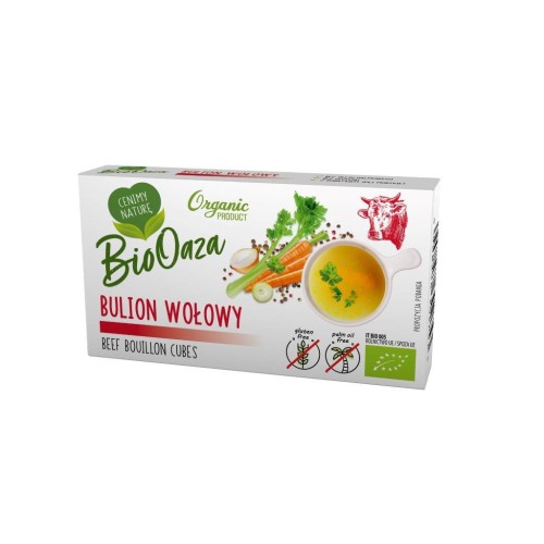 Bulion wołowy w kostkach bezglutenowy 66g (6sz) BIO - BioOaza-3435