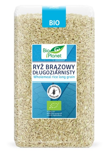 Ryż brązowy długoziarnisty bezglutenowy BIO 1kg - Bio Planet-3472
