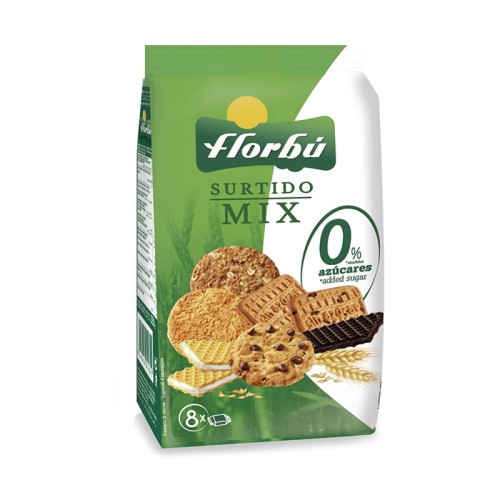 Ciastka i wafelki Mix bez dodatku cukru 270g - Florblu-3517