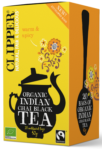Herbata czarna Chai z cynamonem i goździkami Fair Trade BIO 50g (20x2,5g) - Clipper-3549