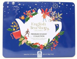 Zestaw herbatek Premium Holiday Collection w ozdobnej niebieskiej puszce BIO (36szt x 1,5g) 54g - English Tea