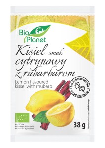 Kisiel o smaku cytrynowym z rabarbarem BIO 38g - Bio Planet