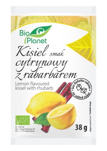 Kisiel o smaku cytrynowym z rabarbarem BIO 38g - Bio Planet-3561