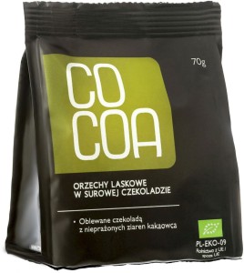 Orzechy laskowe w surowej czekoladzie BIO 70g -  Cocoa