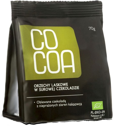 Orzechy laskowe w surowej czekoladzie BIO 70g -  Cocoa-3589