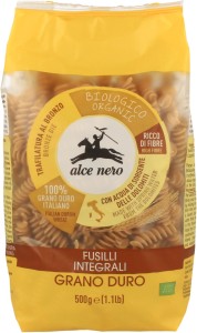 Makaron semolinowy razowy Fusilli BIO 500g  - Alce Nero