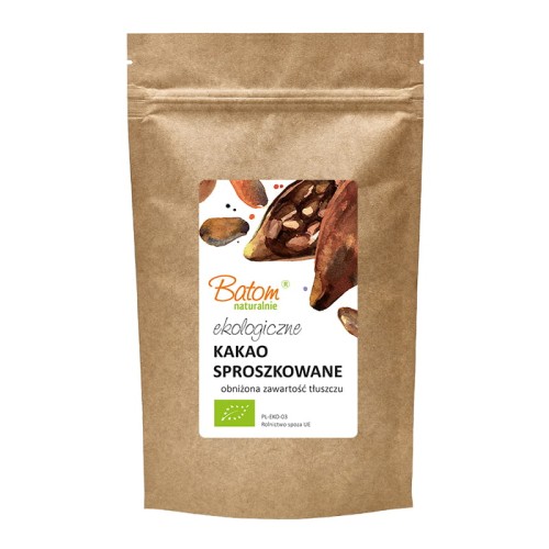 Kakao sproszkowane odtłuszczone BIO 250g - Batom-3596