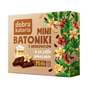 Minibatoniki z nerkowców *Latte waniliowe* 102g - Dobra Kaloria