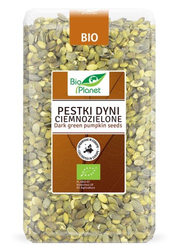 Pestki dyni ciemnozielone (uprawiane w Europie) BIO 1kg - Bio Planet-3619
