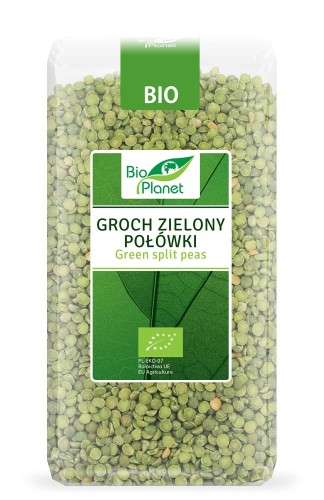 Groch zielony połówki BIO 500g - Bio Planet-3626
