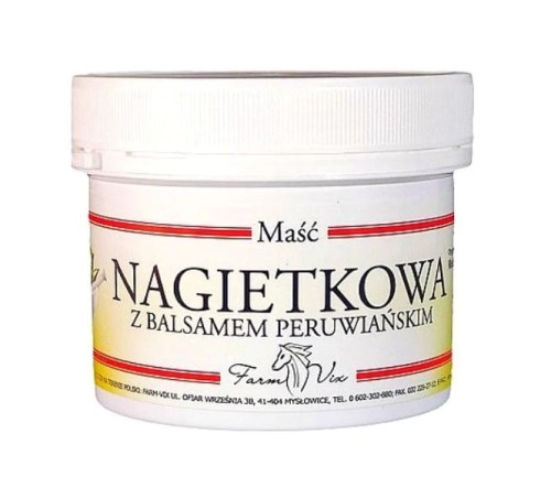 Maść Nagietkowa z Balsamem Peruwiańskim, regeneracyjna, przeciwbakteryjna 150ml - Farm-Vix-3675