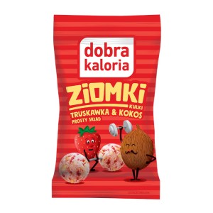 Przekąska orzechowa *Ziomki* Kokos/Truskawka 24g – Dobra Kaloria