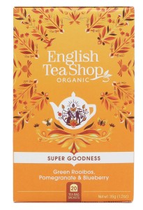 Herbata Zielona z Rooibos, granatem i jagodą BIO (20x1,75) 35g – English Tea Shop
