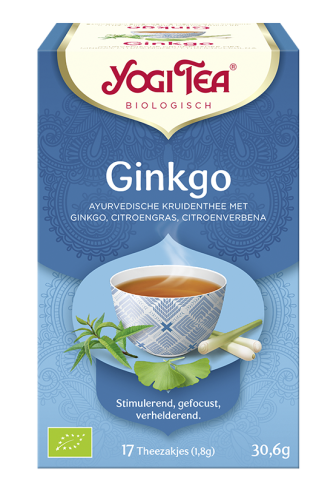 Herbata GINGKO Miłorząb Japoński BIO (17 x 1,8g) 30,6g - Yogi Tea-3797