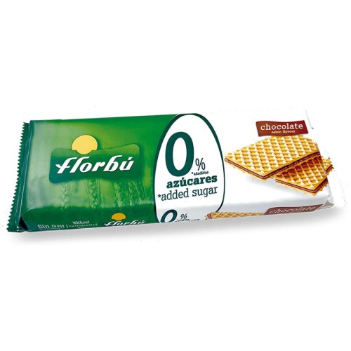 Wafelki kakaowe, bez dodatku cukru 160g - Florbu-3837