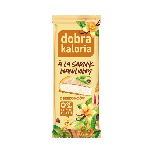 Batonik z nerkowców *Sernik waniliowy* 35g - Dobra Kaloria-3839