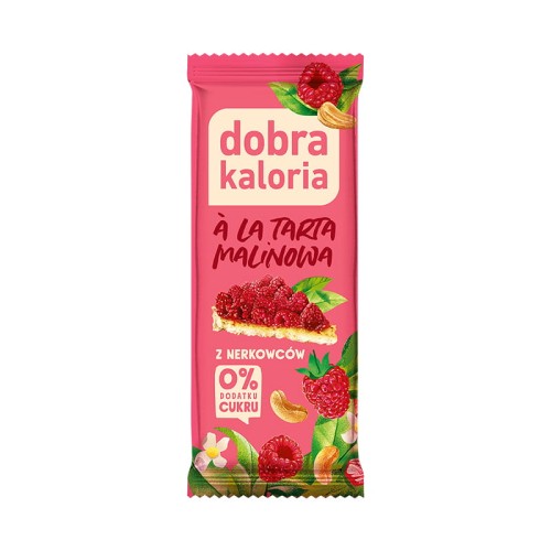 Batonik z nerkowców *Tarta malinowa* 35g - Dobra Kaloria-3840
