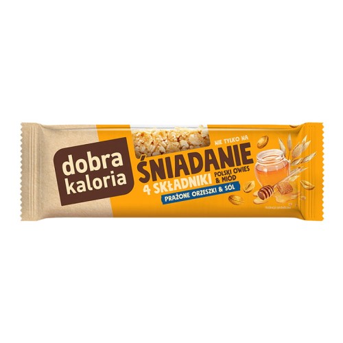 Baton owsiany *Prażone orzeszki z solą* 35g - Dobra Kaloria -3867