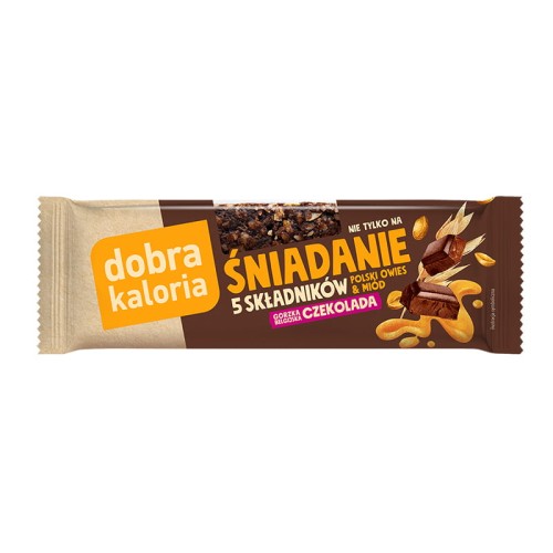Baton owsiany *Gorzka Czekolada* 40g - Dobra Kaloria -3868