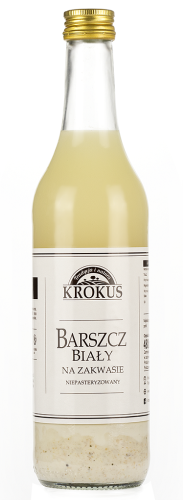 Barszcz biały na zakwasie, niepasteryzowany 480ml - Krokus
-3907