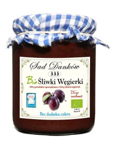 Śliwka Węgierka bez dodatku cukru BIO 270g - Sad Danków
