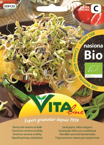 Nasiona słonecznika na kiełki BIO 30g - Vita Line-3945