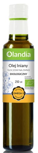 Olej lniany tłoczony na zimno BIO 250ml - Olandia-3958
