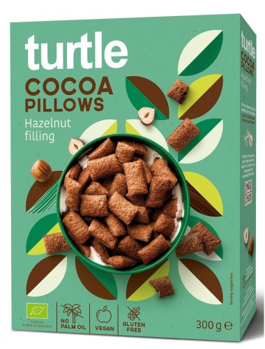Poduszki ryżowe z kremem orzechowo - kakaowym bezglutenowe BIO 300g - Turtle-3972