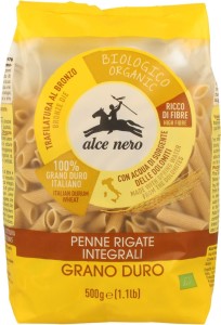 Makaron semolinowy razowy Penne BIO 500g - Alce Nero
