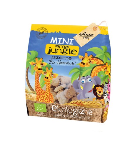 Ekologiczne Herbatniki Mini Zoo BIO 100g - Ania-4014