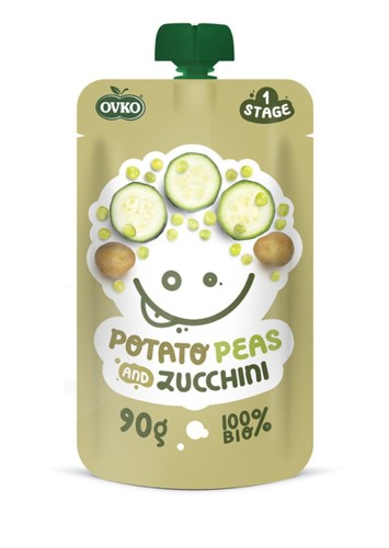 Danie *Ziemniak-Groszek-Cukinia* po 6 miesiącu życia BIO 90g - OVKO-4042