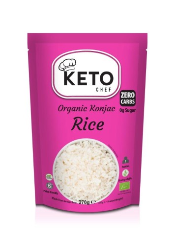 Makaron KETO *Konjac typu Noodle w kształcie Ryżu* bezglutenowy BIO 270g - Better Than Foods-4077